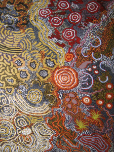 Gabriella Possum
Grandmothers Country
ASAAGPN2426
121x78cm
2008
Acrylic paints on linen
 SOLD